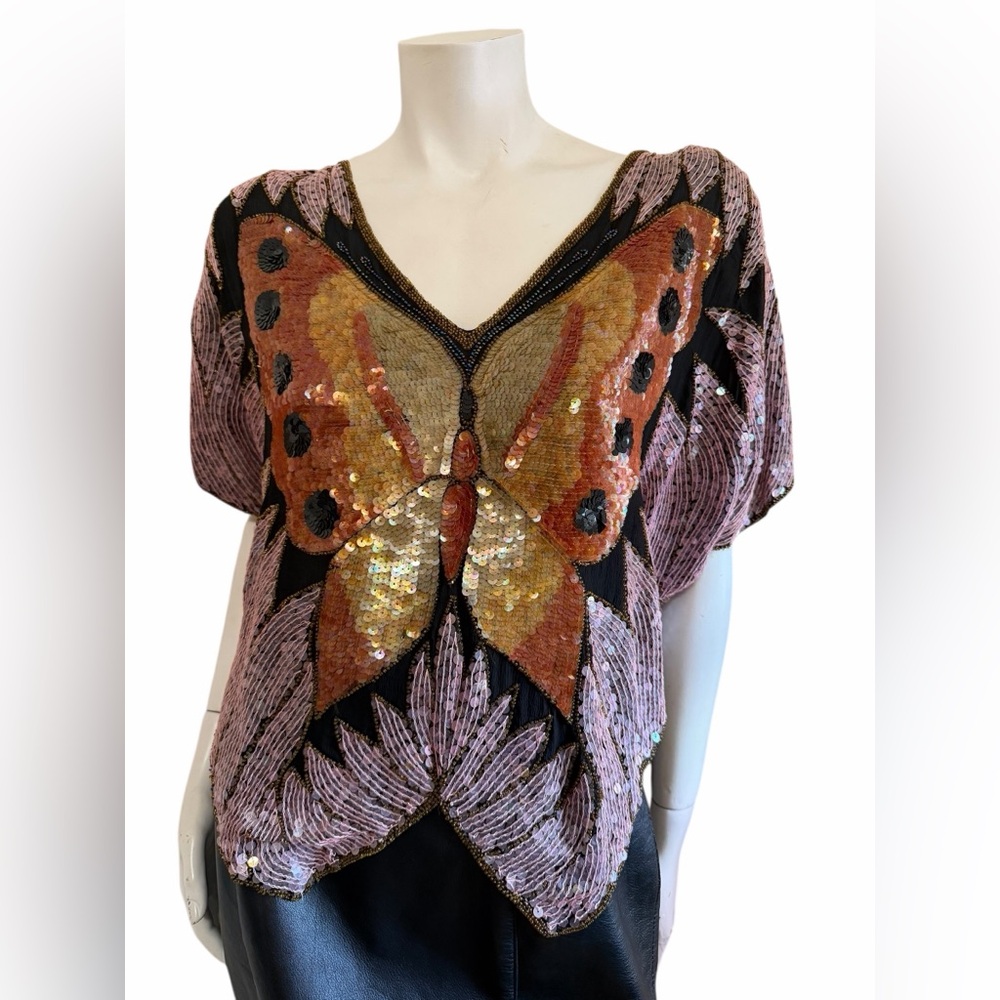 Sequin Butterfly Top